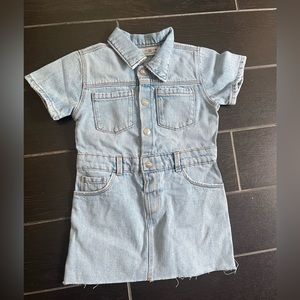 Zara Toddler Girls Denim Dress- NEW with tags!